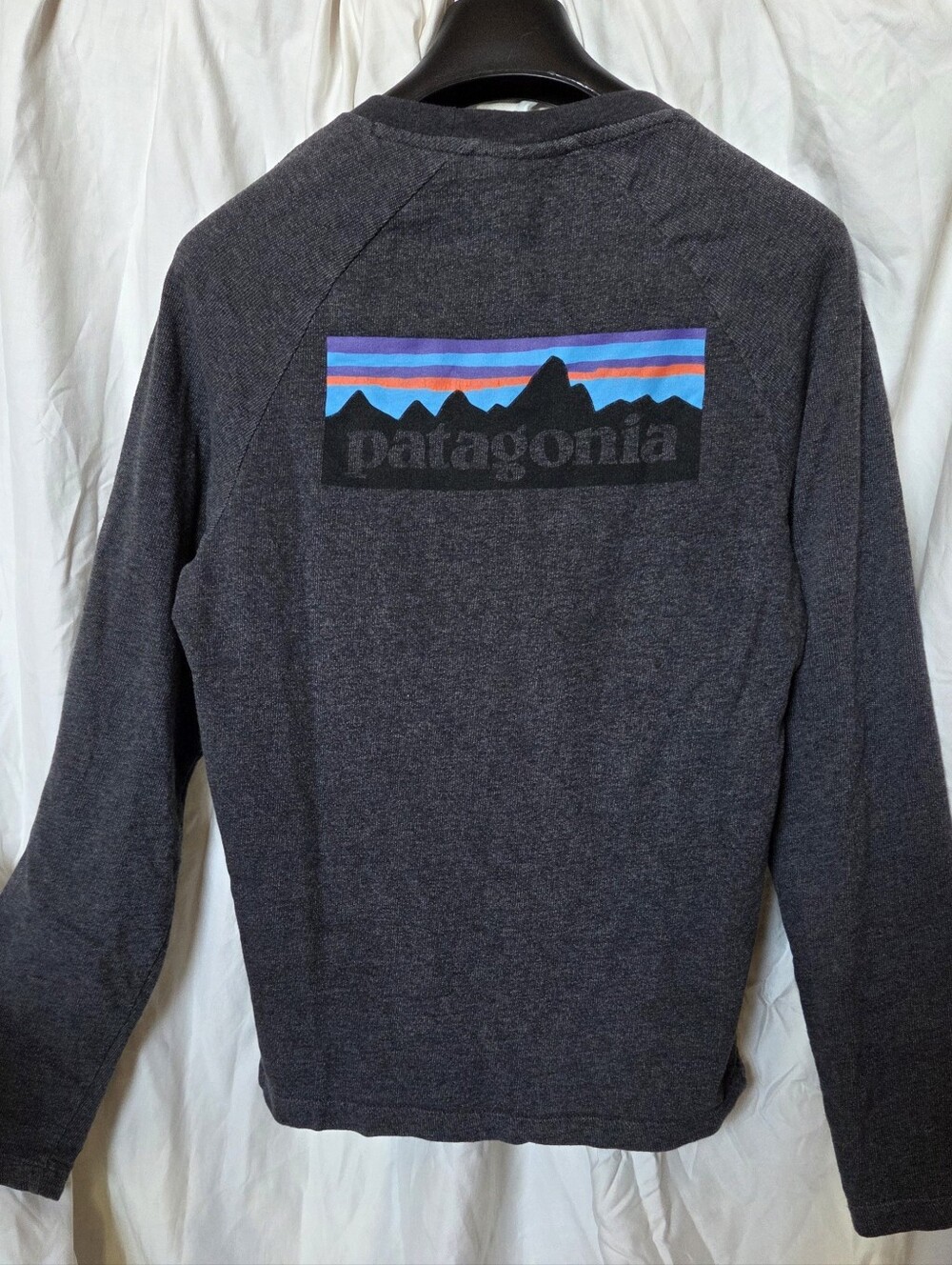 Pataggonia Sweatshirt Long Sleaves Charcole Gray